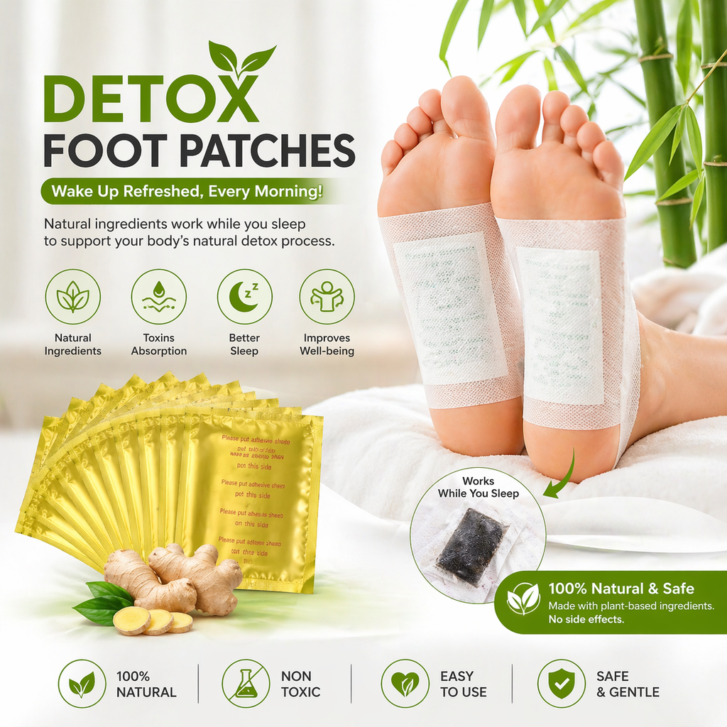 DEMARY Herbal Foot Patches – Relax, Refresh & Rejuvenate Overnight (10 Count)